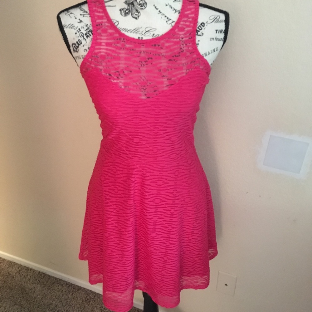 Material girl hot pink dress.